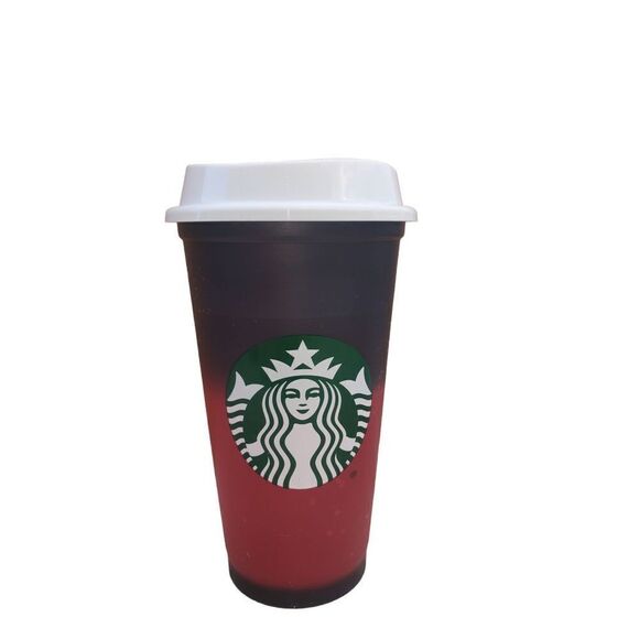 Starbucks 2013 Reusable Red Hot Cup 16oz Color Changing Christmas Cup Tumblet - Picture 1 of 4